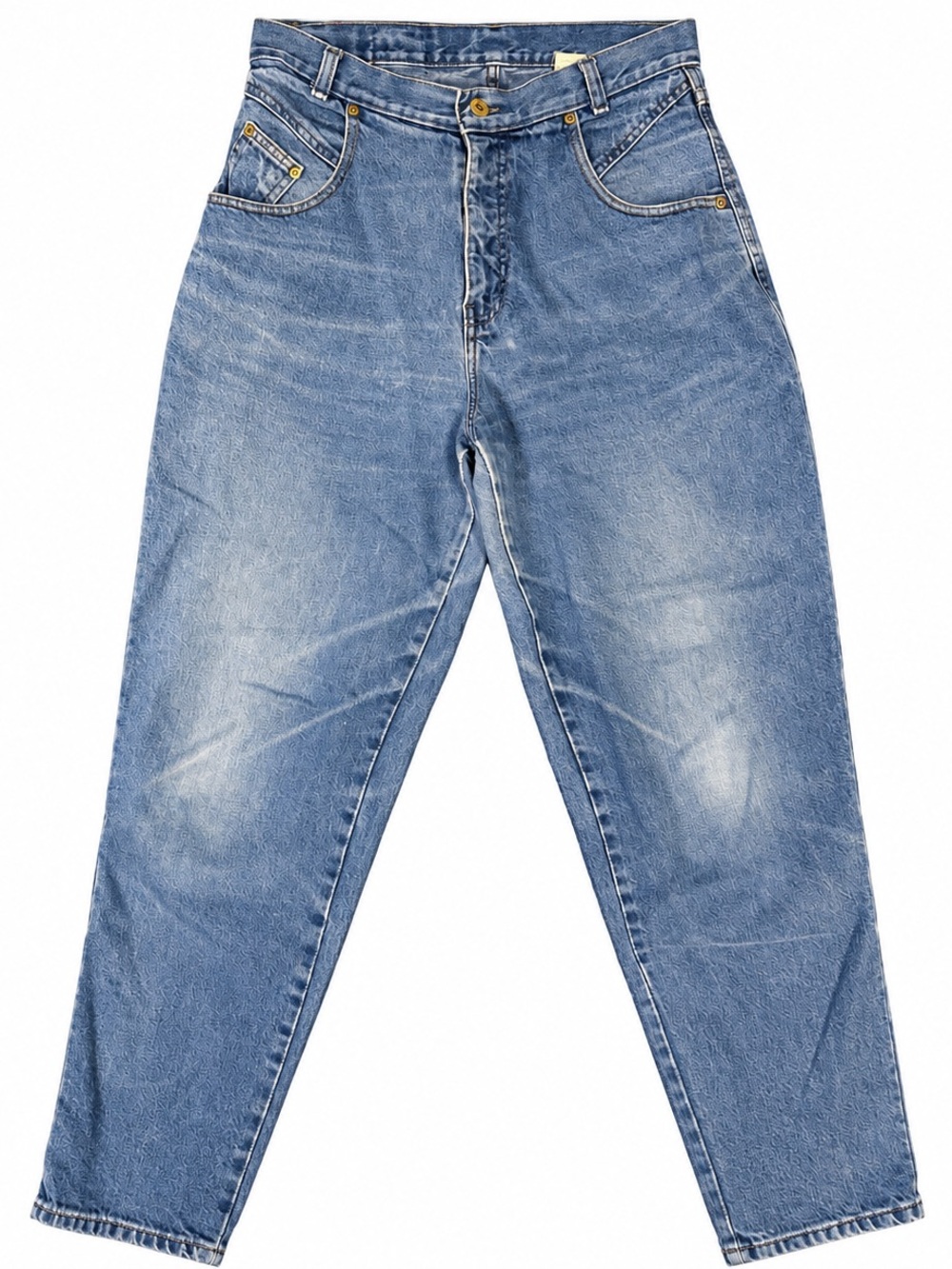 Vintage Paris Sport Club Women’s High Rise Blue Jeans 28x30 90s Mom Denim